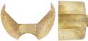 Plains Rifle Forend Cap,
15/16" octagon, wax cast brass Plains Rifle Forend Cap,
15/16" octagon, wax cast brass